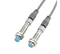 M12 DC30V Approach Count Switch Cylindrical Inductive 4 Pin Connector LMT12 1Pcs(LMT12-8 8mm,With 2m PTFE cable,NPN NO)