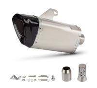 M12 Exhaust Universal Motorcycle 51mm Muffler With D&B K&iller For ZX6R RS660 R6 Ninja650 450SR 650NK GSXR750 CB750 CBR650R F900XR(SHORT CARBON TIP)