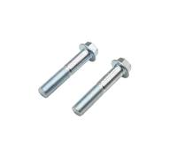 M12 Hex Head Flange Bolt 25 30 40 45 50 60 70 80 90 x 1.25 Pitch, Class 8.8 Zinc (M12-1.25 x 60)
