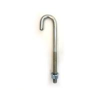 M12 Hook Bolt, Wire Tensioning Straining Bolt, Roofing J Bolt (2, 100mm)