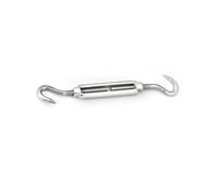 M12 Hook to Hook Open Body Turnbuckle - A4 (Marine Grade) Stainless - 1 Pack