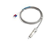 M12 K E Type Buckle Shielded Wire Thermocouple Temperature Sensor 0-600℃ Removable Thread 1Pcs(M12 Type K 5M)