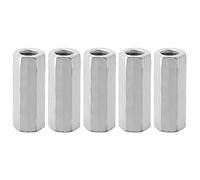 M12 Long Rod Nut, Hexagonal Sleeve Standoff Threaded Fasteners, Zinc Plated, Carbon Steel, 5 Pieces