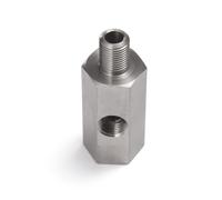 M12 M10 M14 1/8NPT 1/4NPT Oil Pressure Sensor Connector Feed Line Gauge Tee Adapter Stainless Steel Side Holes 1/8"NPT Female Lambda O2 Sensor(M14X1.5)