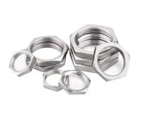 M12 M14 M16 M18 M19 M20 M22 M24 M25 M26 M27 M28 M30 M32 304 Stainless Steel Hex Lock Nut Pipe Fitting Connector(M16x1.5 5PCS)