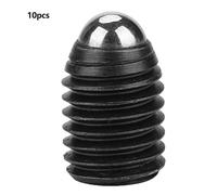 M12 Screw Thread Hex Socket Carbon Steel Ball Spring Plungers Set for Mechanical Devices and Molds 10pcs (M12*16(10PCS))