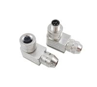 M12 Sensor Waterproof connector Matel Signal shielding Male Female screw threaded 4 5 8 Pin IDGTTLDF(Angle,FEMALE INSERT_8P)