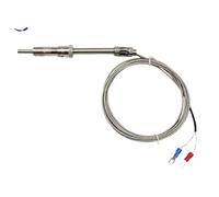 M12 Spring Thermocouple Temperature Sensor K/E Type Signal Temperature Control Probe 1Pcs(Type K 1M)
