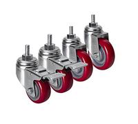 M12 Threaded Stem Wheels - Heavy-Duty Replacement Casters for Smooth Mobility Durable Universal Fit for Furniture Trolleys and DIY Projects