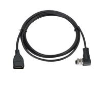 M12 To USB Connector Cable 4 5 Pin To USB Scanner Cable Industrial Camera Wire Plug 1-10M USB To M12 Male Female Extension Line(Gold,TYPE-A_4 PIN_5 METERS)