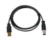 M12 To USB Connector Cable 4 5 Pin To USB Scanner Cable Industrial Camera Wire Plug 1-10M USB To M12 Male Female Extension Line(Dark Grey,TYPE-B_5 PIN_3 METERS)