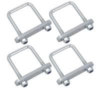 M12 U-Bolt 72mm x 110mm 4 Pack With Plates High Tensile for Boat Trailers