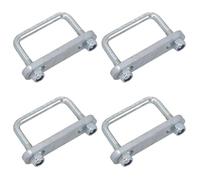 M12 U-Bolt 82mm x 70mm 4 Pack With Plates High Tensile for Boat Trailers