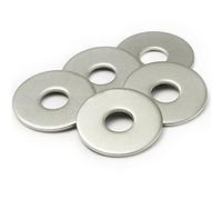 M12 Washers, 12mm x 37mm Metal Flat Penny Washer Thickness 3mm- A2 304 Stainless Steel Washers (5Pack),AMLOOPH Large OD Plain Wide Metal Round Flat Spacer Repair Washer For Screws Bolts