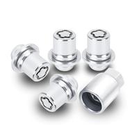 M12 x 1.5 Wheel Lock Lug Nut Set, 00276-00900 Anti-Theft Locking Lug Nuts with Wheels Lock Key, Chrome Wheel Locks for Car Lug Nuts Compatible with Toyota Camry, Corolla, RAV4, Tacoma, Lexus RX350