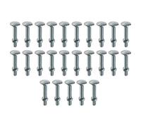 M12 x 110mm Cup Square Bolt & Hex Nut - 25 Pack