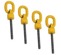 M12 x 110mm Swivel Rotating Lifting Point Eye Bolt Ring 0.5t Capacity 4pc