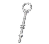 M12 x 30-500mm Lifting Eye Bolts, with Full Nuts and Washer, Stainless Steel Heavy Duty Eye Bolt for Hanging Items(1pack,M12*250)