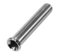 M12 x 70 mm Kitchen Sink Basket Screw, Hollow Screw Sink, Brass Hollow Screw for Strainer Basket Valves, Sink Basket Screw for Sink Strainer Plug, Kitchen (Silver)
