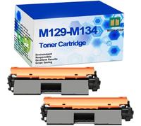 M129-M134 Black Toner Cartridge For HP LaserJet Pro MFP | Compatibility M132/M133/M134, instant printer recognition, 1600 pages each, smudge-free prints,2 Pcs