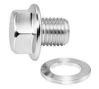M12x1.25 Oil Drain Plug, 2 Oil Pan Drain Nut Bolts & Aluminium Gaskets