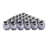 M12x1.25 Wheel Lug Nuts Chrome 12x1.25mm 3/4 Hex 19mm Fit For Subaru Forester Ascent BRZ 20pcs