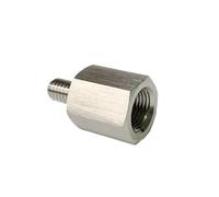 M12x1.5 Female to 1/8" BSPP Male 304 Stainless Steel High Pressure Pipe Fitting Adapter