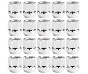 M12X1.5 Open End Lug Nuts - Replacement for Acura Honda Buick Chevy Toyota Lexus Ford Cadillac Aftermarket Wheel(Chrome)
