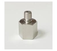 M12x1.75 Female to M8x1 Male Thread 304 Stainless Steel High Pressure Reducing Pipe Fitting Adapter