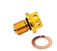 M12xP1.5 Magnetic Oil Drain Plug Bolt Screw For Yamaha Ho.nda CR125 250 250R CRF250R XR 250 600R 650L CBR1000RR For Suzuki For Kawasaki(Gold)