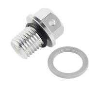 M12xP1 5 Magnetic Oil Drain Plug Compatible With 400 250 250R 250SL 600R 650R 1000 Z250SL Z800 Z1000 KLX 125 150S 110 Motorcycle Engine(Silver)