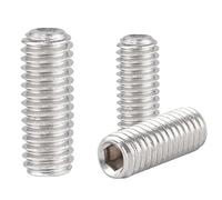 M14-2x35mm Hex Socket Set Grub Screws,Headless Cup Point,Flat Point Grub Bolt,Internal Hex Drive,304 Stainless Steel,Headless Concave End,Metric External Thread,for Towel Rack Door Knob,Pack of 2