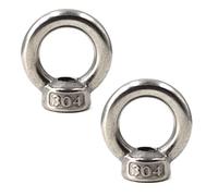 M14 Lifting Eye Nut 304 Stainless Steel Ring Eye Bolts Threaded Nuts Pack of 2