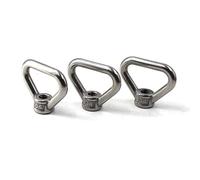 M14 Lifting Eye Nut Ring Triangle Shape Thread Eye Nut 304 Stainless Steel Nut Pack of 3