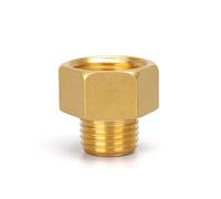 M14 M16 M18 M20 M22 M24 1/8" 1/4" 3/8" 1/2" BSP Female to Male Thread Brass Pipe Fitting Adapter Coupler Connector,Female,Male Thread,F M14x1,M BSP1I4