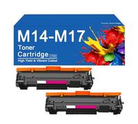 M14-M17 Black Toner Cartridge High Yield Replacement for HP LaserJet Pro M16a M16w M17w 17a MFP M29a M29w M30w M30a Printers, Print Clearly,M14M17-2SET