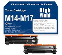 M14-M17 Toner Cartridge for HP, M14 M17 Black Toner Cartridges High Yield High Capacity Compatible for HP Laser Pro M14-M17 Printers,M14 M17-2PC