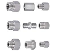 M14 M20 1/4 3/8 1/2 BSP Male Female Reudcer Nipple Pipe Fitting Connector