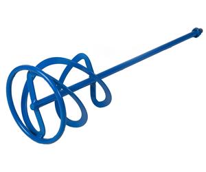 M14 mixing paddle mixer 160x600mm 2 Blade Helix Threaded shank Painted