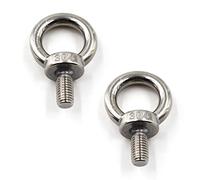 M14 Ring Shape Lifting Threaded Eye Bolt 304 Stainless Steel for Eye Nut Fastener-2 Pack
