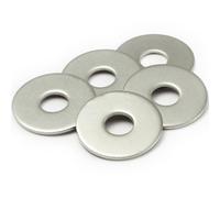 M14 Washers, M14 x44mm Metal Flat Penny Washer Thickness 3MM -A2 304 Stainless Steel Washers (5 Pack), AMLOOPH Large OD Plain Wide Metal Round Flat Spacer Repair Washer For Screws Bolts