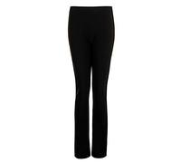 M1427 Ladies Stretch Trousers Pack of 2 Bootleg Stretch Ribbed Trousers Black Size 8-26 (22, Black Regular (30