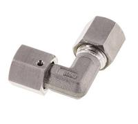 M14x1.5 x 6S Stainless steel Adjustable 90 deg Elbow Compression Fitting with Sealing cone and O-ring 630 Bar DIN 2353