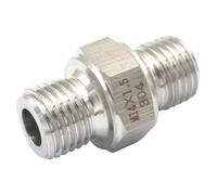 M14x1.5mm Male Hex Nipple 304 Stanless Steel Pipe Fitting Connector High Pressure 2855 PSI