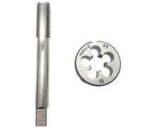 M14x1 Tap and Die Set Right Hand Machine, M14 X 1 Metric Thread Tap RH Straight Fluted Machine, M14 X 1 Round Thread Die RH Hand Tool