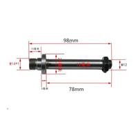 M14x1mm Woodworking Lathe 50 65 Chuck Shaft Diameter 12 mm for Mini Lathe Chuck Cartridge(AL121208F-02/RG)