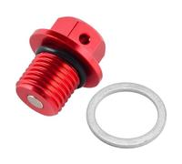 M14xP1 5 Magnetic Oil Drain Plug Bolt Compatible With 2 Stroke And 4 Stroke Motorcycles 125 200 250 300 350 390 430 450 480 498 2010 2021 2022 2023 Models(red)