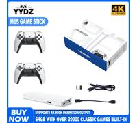M15 retro game console 64GB 20000+game 4K high-definition output handheld video game stick 20+emulator GBA PS1 arcade game 64GB 20000GAMES