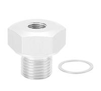 M16 15 Adapter to 18 NPT Oil Pressure Sensor Aluminum Lightweight Durable Resistant Engine Block Fitting for GM LS Series Engines LS1 LSX LS3
