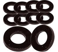 M16 Black Nylon Washers Flat Form A DIN 125A (Pack of 10)